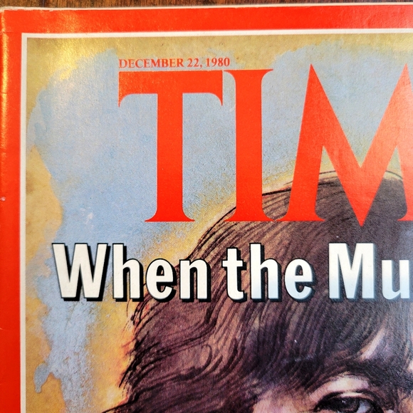Copy Vtg 1980 John Lennon Time Magazine When the Music Died December 22, 1980 - Picture 3 of 14